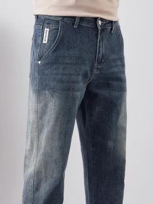 Men's Tapered Stretch Denim Jeans — view 6