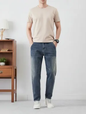 Men's Tapered Stretch Denim Jeans — view 7