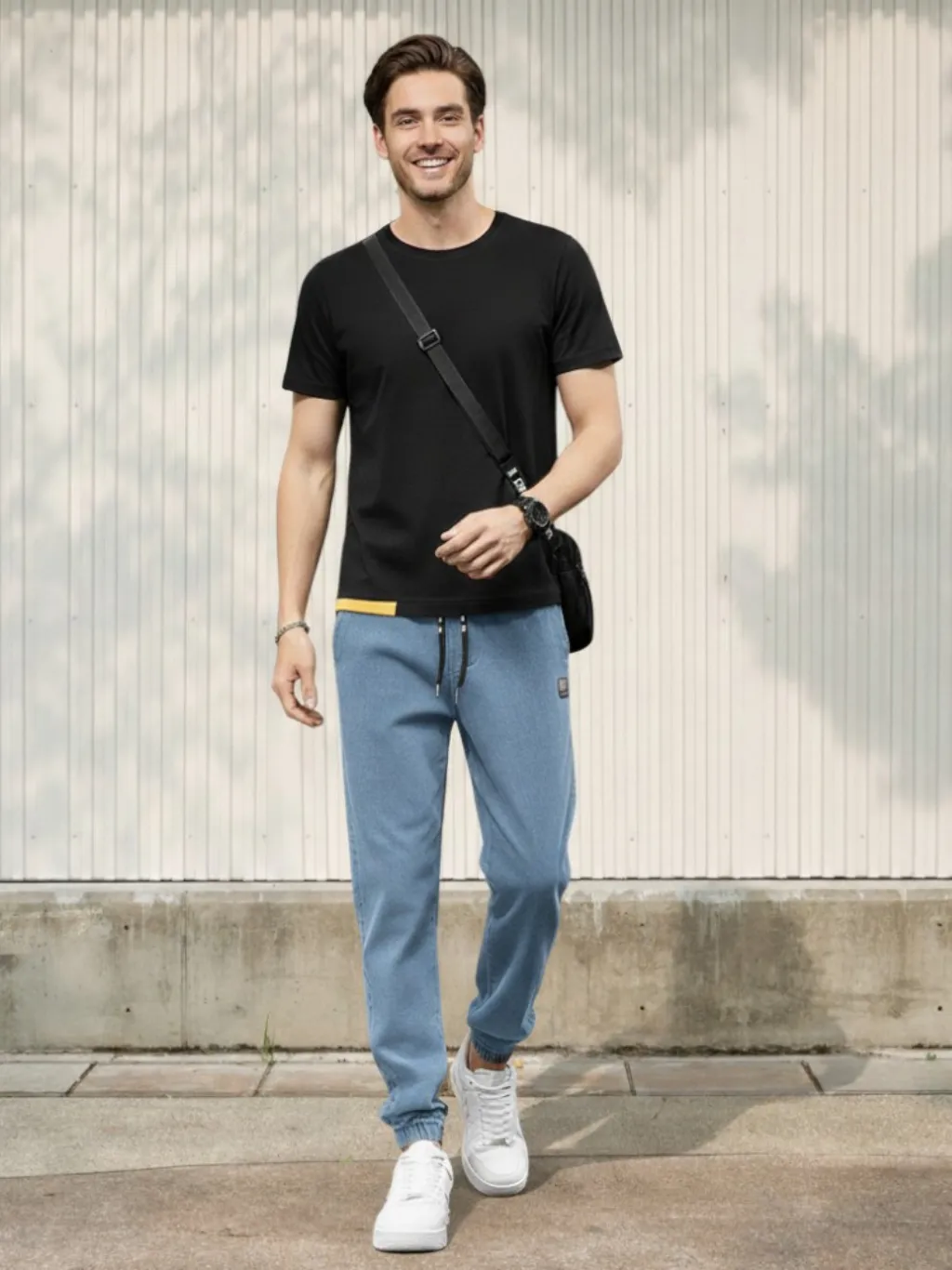 Men's Urban Jogger Jeans with Elastic Waist
