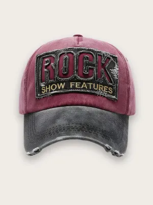 Men's Vintage Denim Cap with Rock Embroidery — view 10