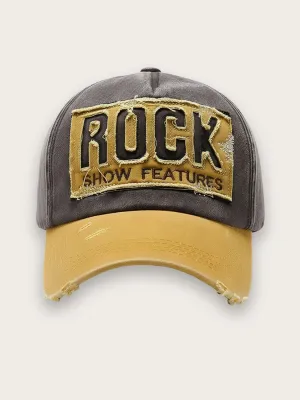 Men's Vintage Denim Cap with Rock Embroidery — view 8