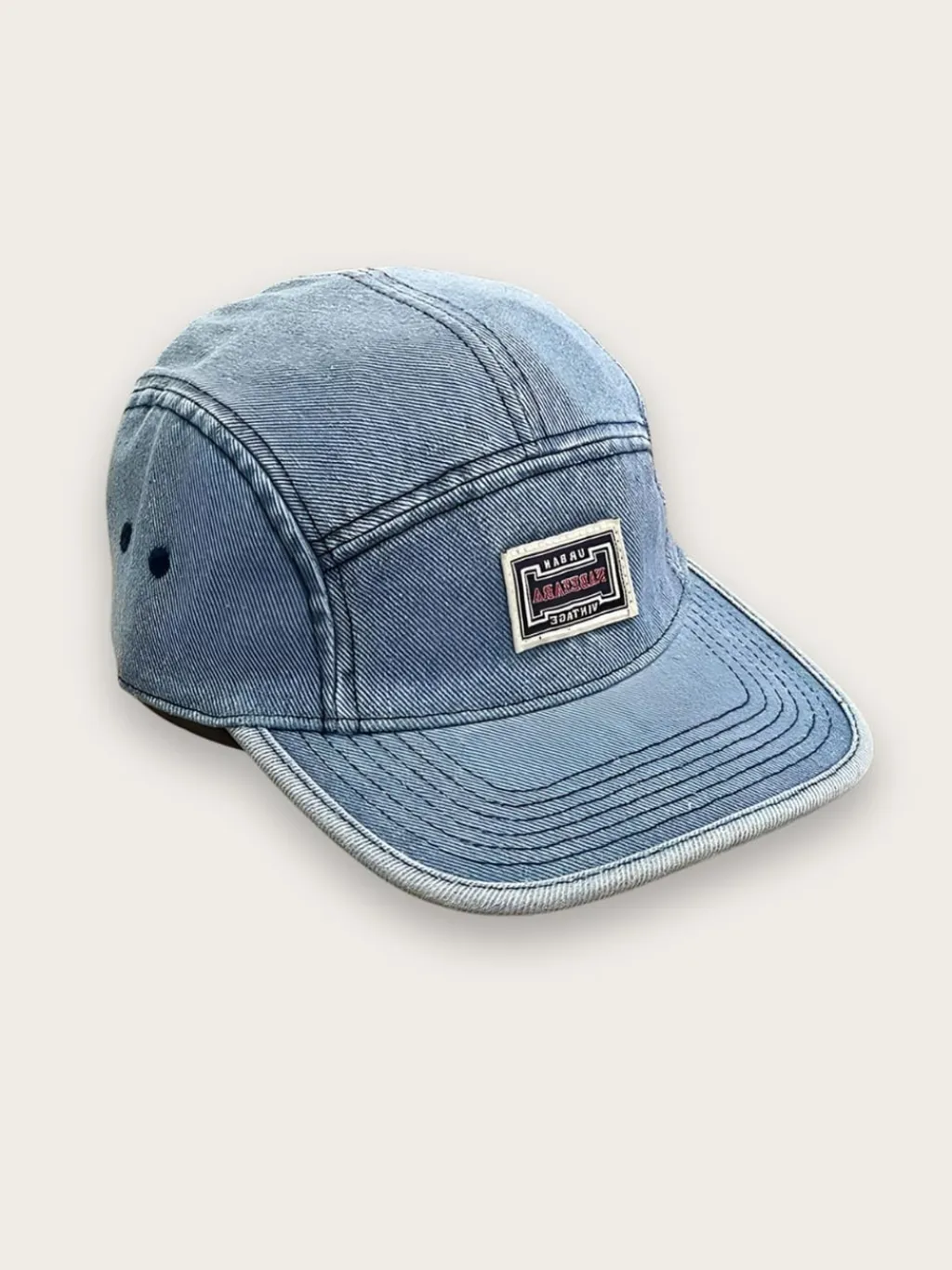 Men's Vintage-Style Denim Cap