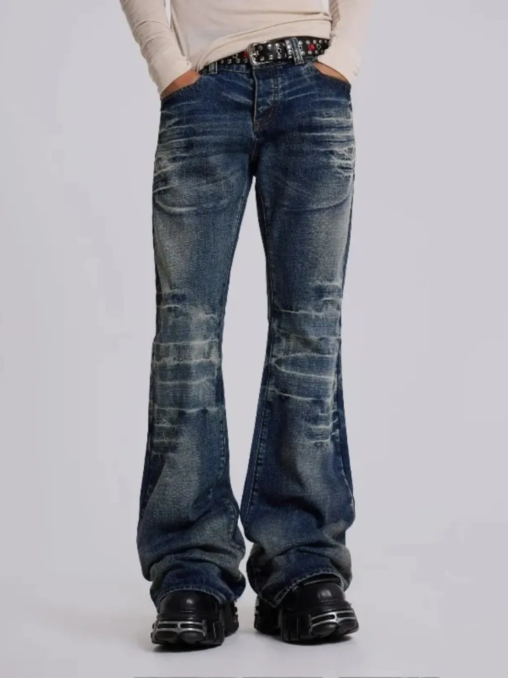 Men's Washed 70s-Style Flared Jeans — a pair designed to be worn everywhere
