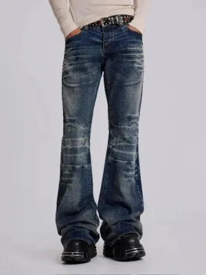 Men's Washed 70s-Style Flared Jeans — view 2