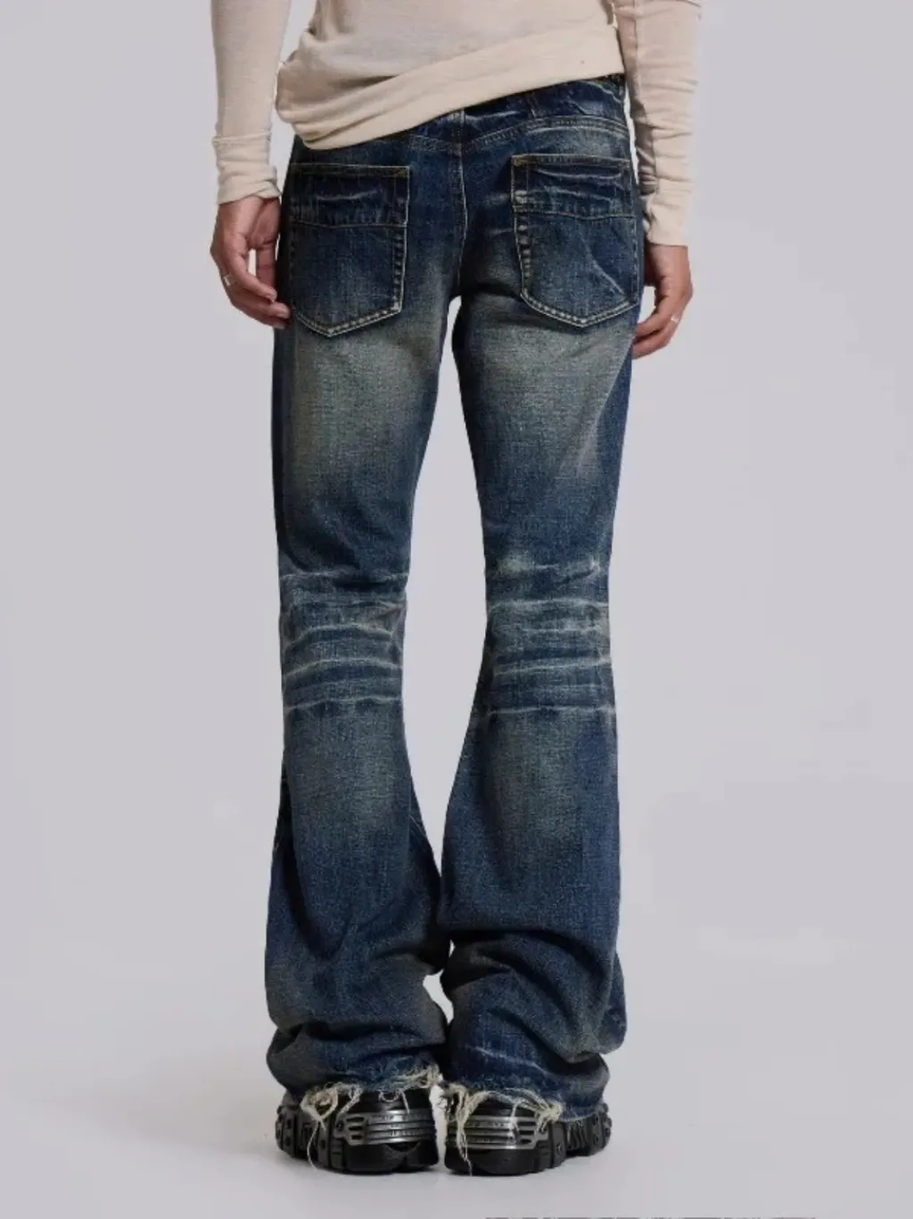 Men's Washed 70s-Style Flared Jeans — quality denim, made to last
