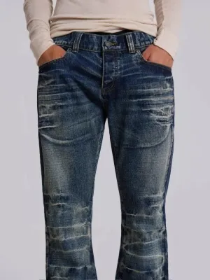 Men's Washed 70s-Style Flared Jeans — view 4
