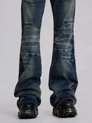 Men's Washed 70s-Style Flared Jeans — view 5