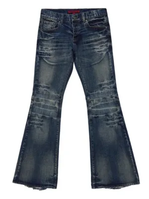 Men's Washed 70s-Style Flared Jeans — view 8