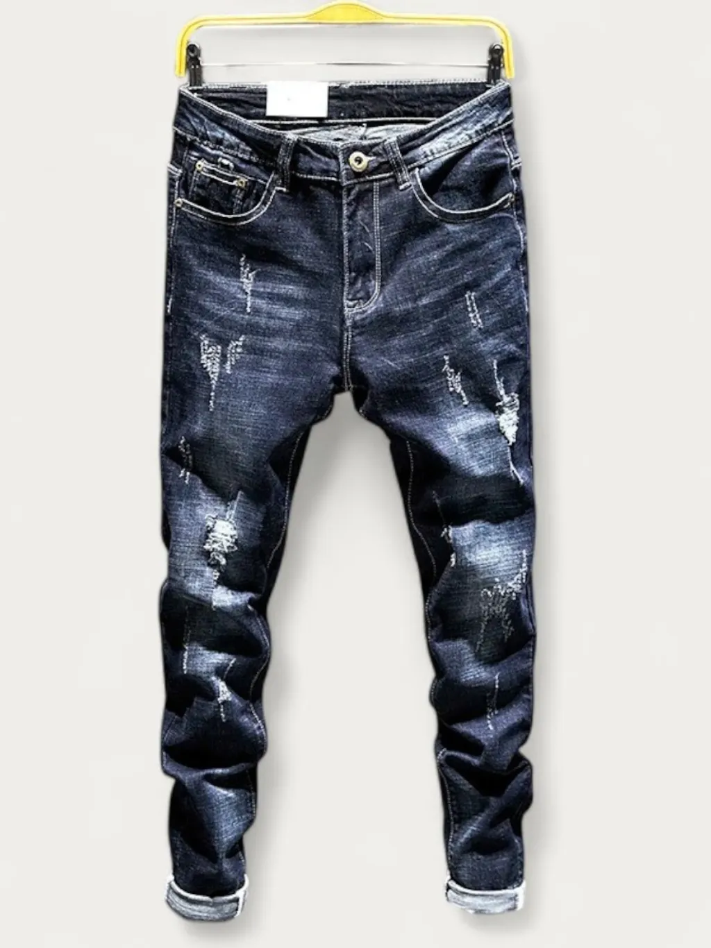 Men's Washed Ripped Tapered Jeans, Urban Cut — a pair designed to be worn everywhere