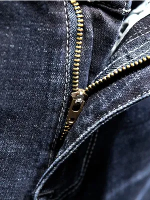 Men's Washed Ripped Tapered Jeans, Urban Cut — view 5