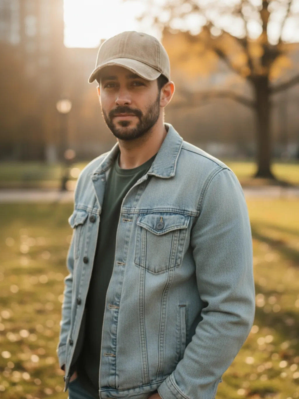 Men's Washed Vintage Denim Cap — quality denim, made to last
