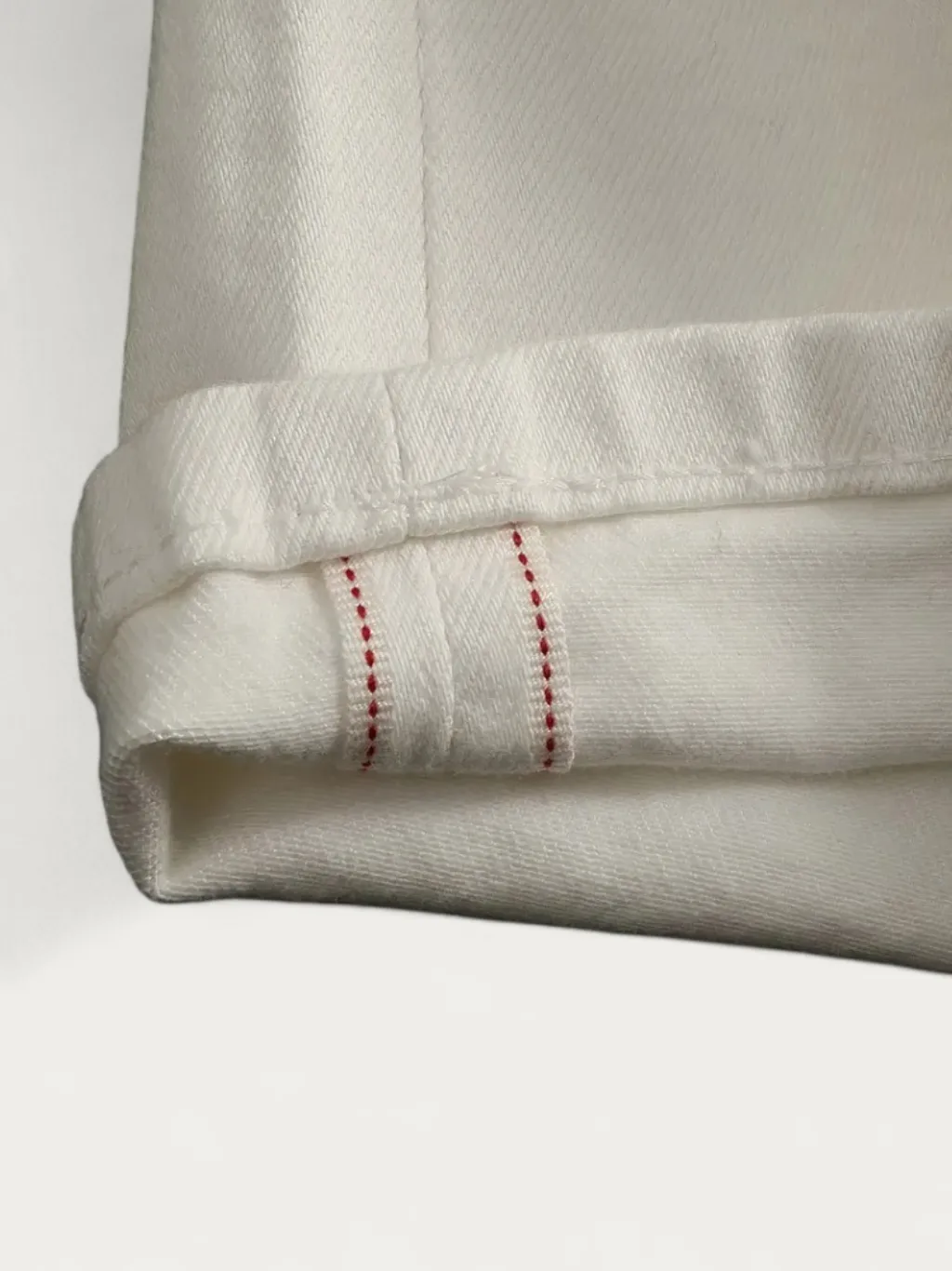 Men's White Straight Jeans, Minimal Clean Style — quality denim, made to last