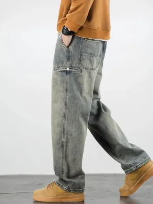 Wide-Leg Skater Jeans with Side Pocket — view 2