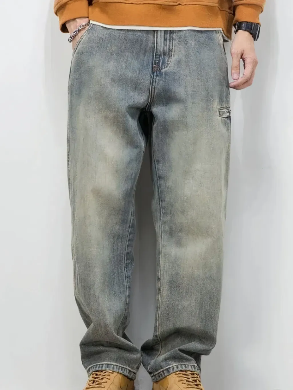 Wide-Leg Skater Jeans with Side Pocket — quality denim, made to last