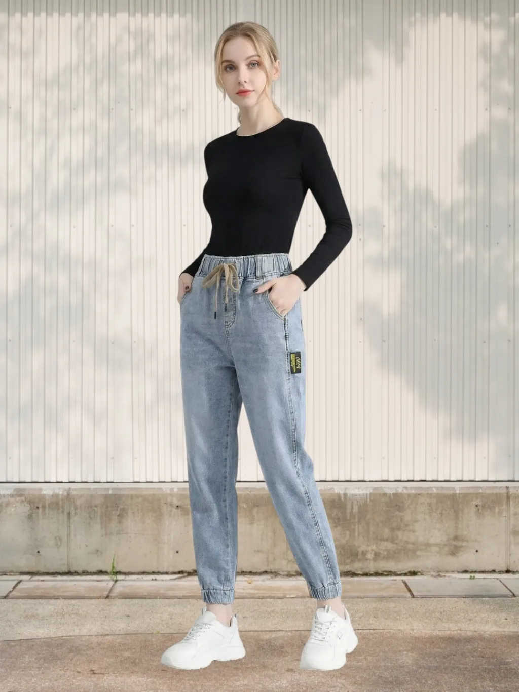 Women's 7/8 Stretch Denim Jogger Jeans