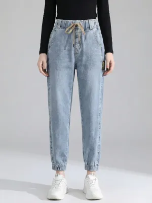 Women's 7/8 Stretch Denim Jogger Jeans — view 3