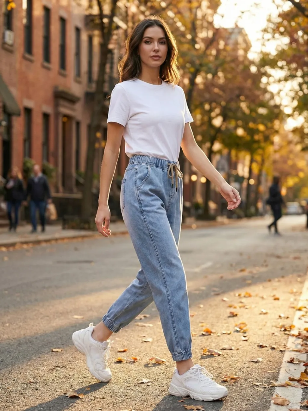 Women's 7/8 Stretch Denim Jogger Jeans — endless ways to style it