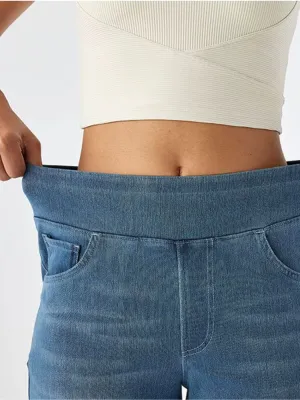 Women's Baggy Jeans with Elasticated Waist — view 4