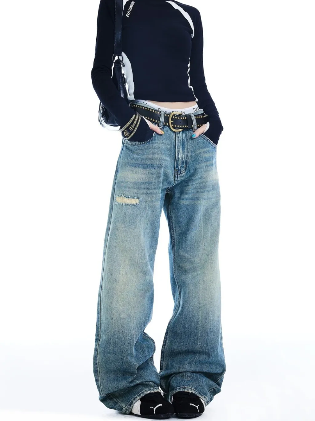 Women's Baggy Retro Washed Skate Jeans — a pair designed to be worn everywhere