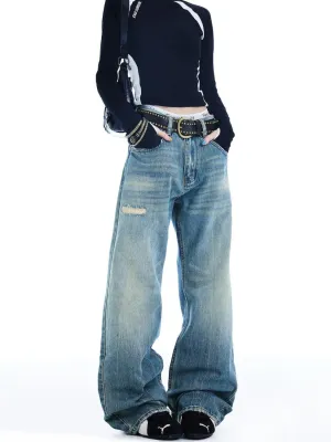 Women's Baggy Retro Washed Skate Jeans — view 2