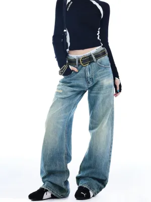 Women's Baggy Retro Washed Skate Jeans — view 3