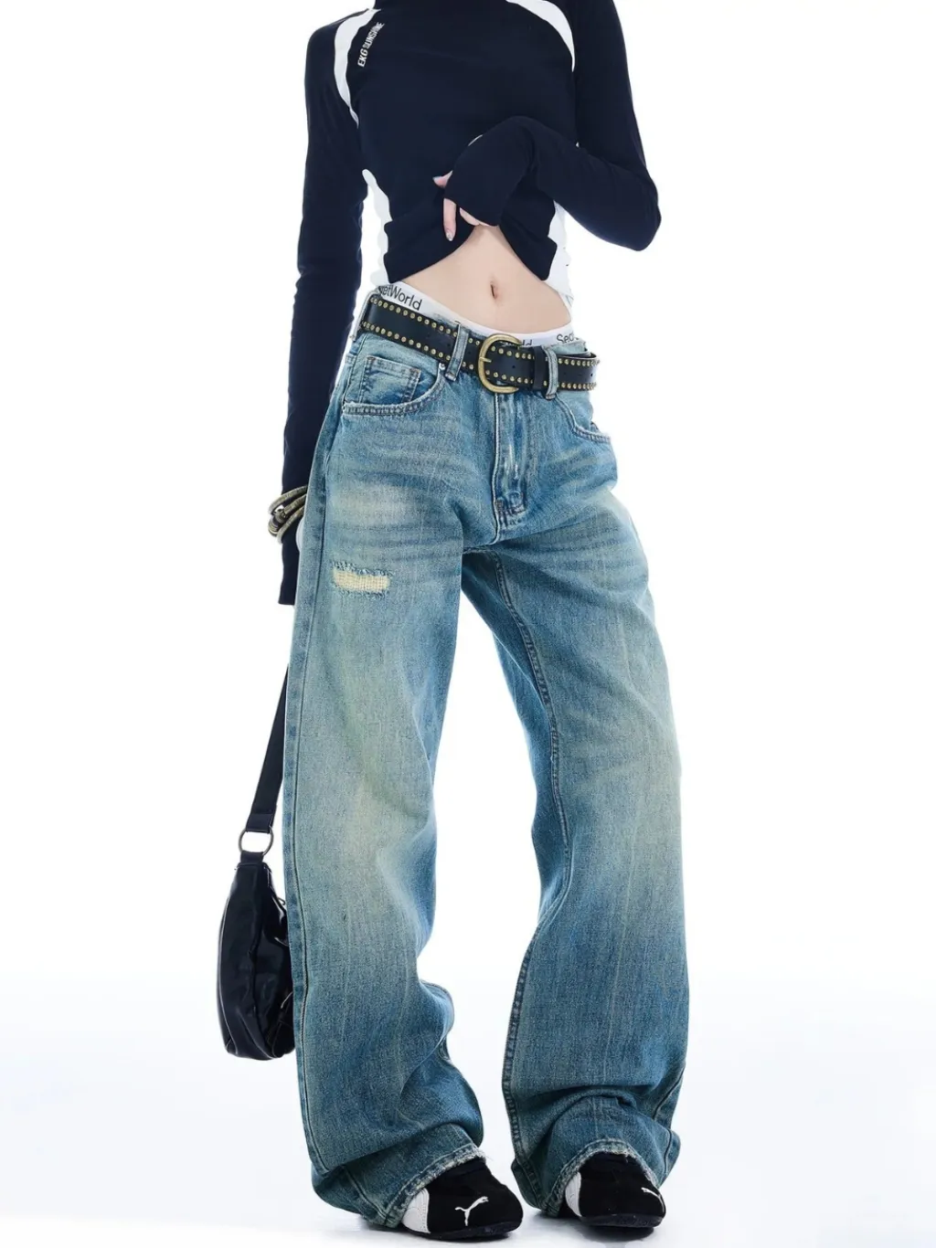 Women's Baggy Retro Washed Skate Jeans — endless ways to style it