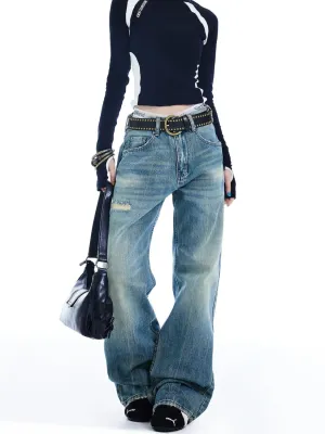Women's Baggy Retro Washed Skate Jeans — view 5