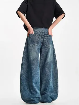 Women's Baggy Sportswear Jeans with Side Stripes — view 4