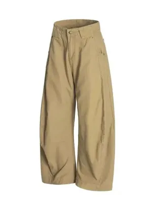 Women's Beige Retro-Inspired Wide-Leg Jeans — view 4