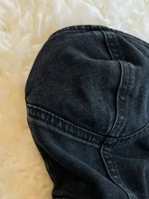 Women's Black Denim Bandeau Playsuit — view 5
