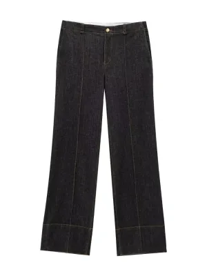Women's Black Denim Set Shirt & Trousers — view 4