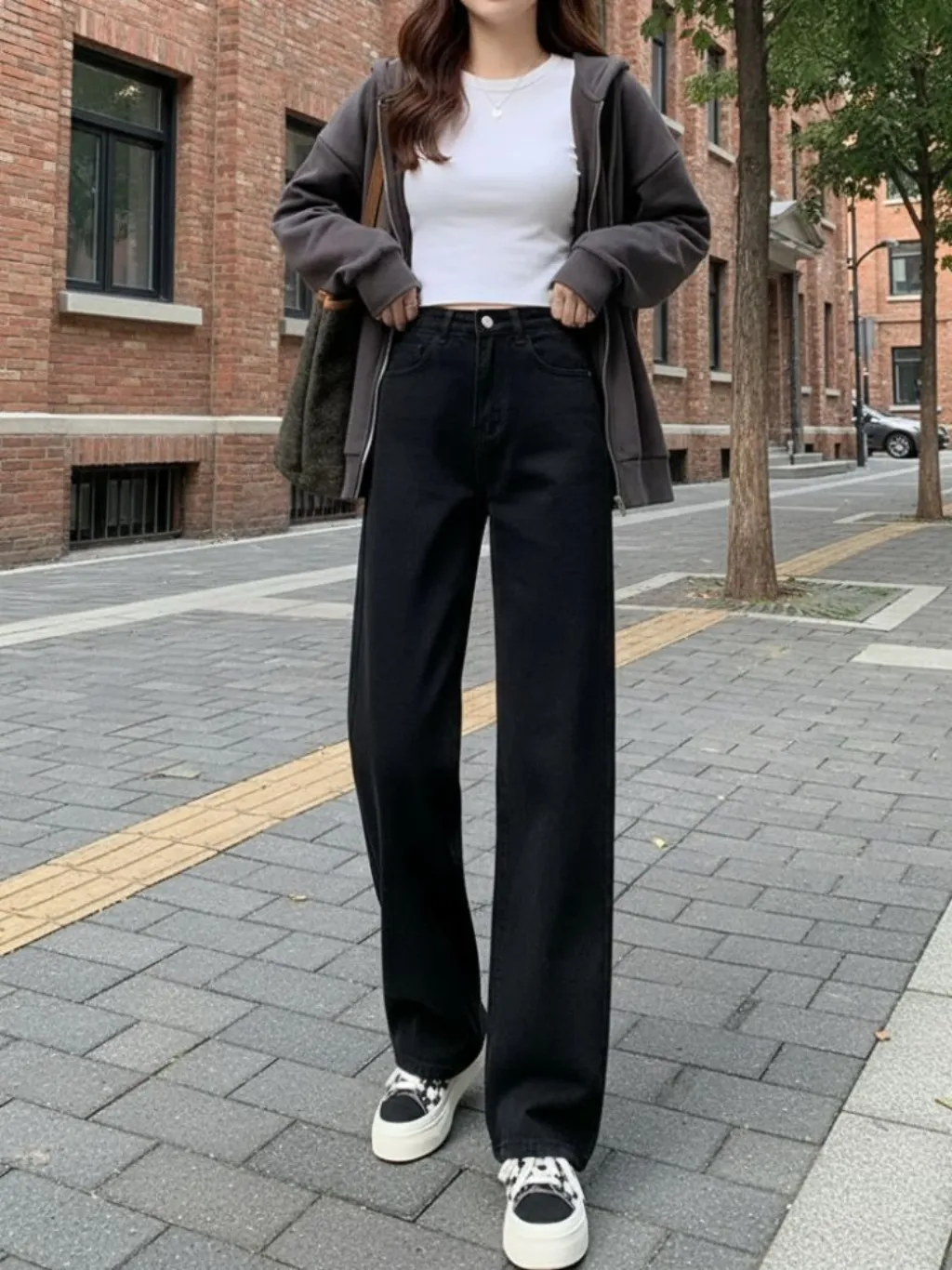 Women's Black High-Waisted Wide-Leg Jeans — a pair designed to be worn everywhere