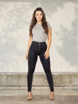 Women's Black Push-Up Second-Skin Jeans — view 1