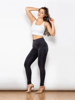 Women's Black Push-Up Second-Skin Jeans — view 5