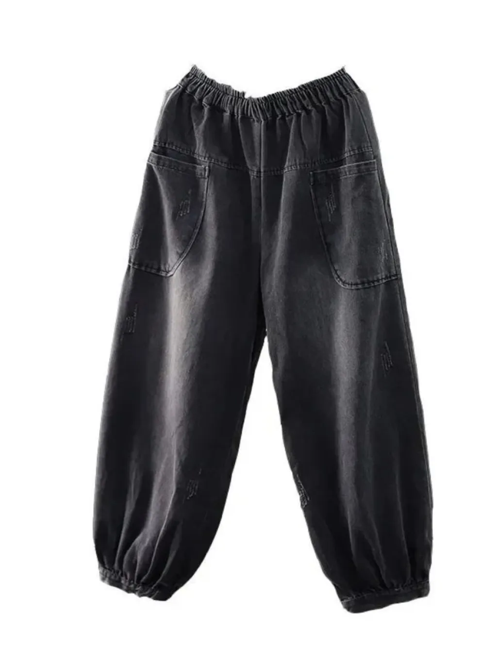Women's Black Washed Balloon Jeans — endless ways to style it