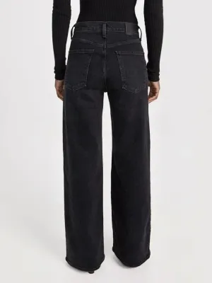 Women's Black Wide-Leg Flare Jeans — view 4