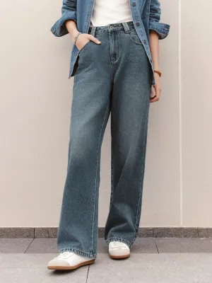 Women's Blue Vintage Regular Fit Jeans — view 2