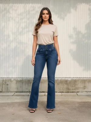 Women's Bootcut Jeans with Elasticated Waist — view 8