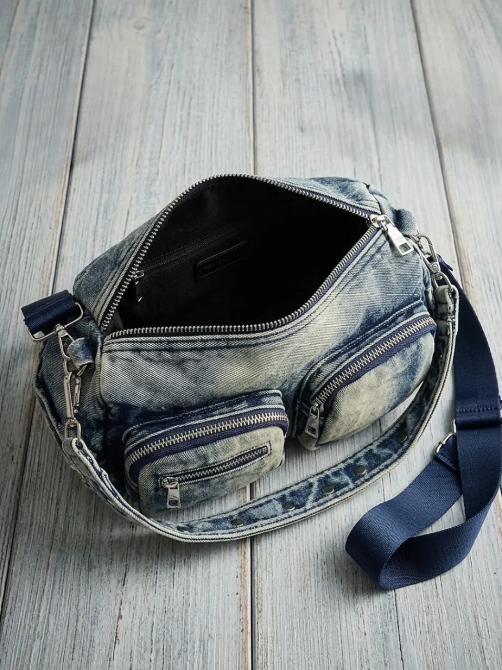 Women's Cargo-Style Denim Shoulder & Crossbody Bag — endless ways to style it