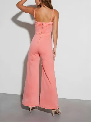 Women's Coloured Denim Playsuit — view 5