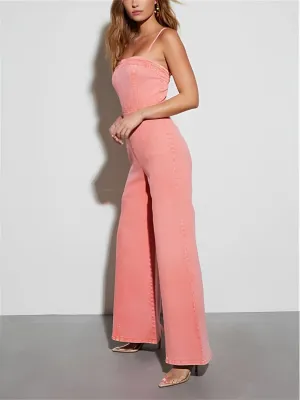 Women's Coloured Denim Playsuit — view 7