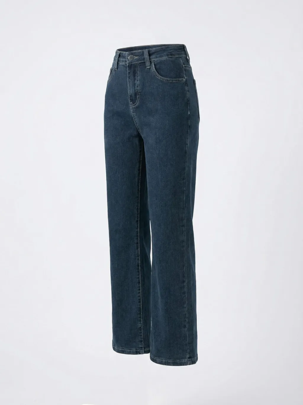 Women's Dark Blue High-Waisted 7/8 Jeans — a pair designed to be worn everywhere