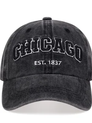 Women's Denim Cap with Chicago Embroidery — view 3
