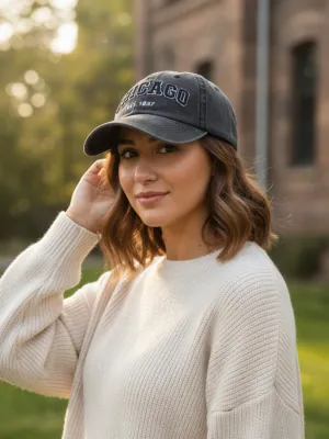 Women's Denim Cap with Chicago Embroidery — view 6
