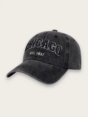 Women's Denim Cap with Chicago Embroidery — view 8