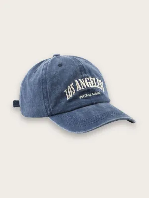 Women's Denim Cap with Vintage Los Angeles Embroidery — view 1