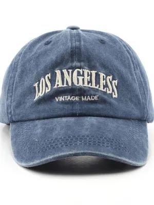 Women's Denim Cap with Vintage Los Angeles Embroidery — view 7