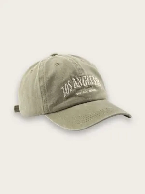 Women's Denim Cap with Vintage Los Angeles Embroidery — view 8