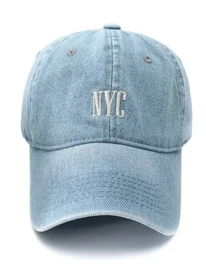 Women's Denim Cap with NYC Embroidery — view 4