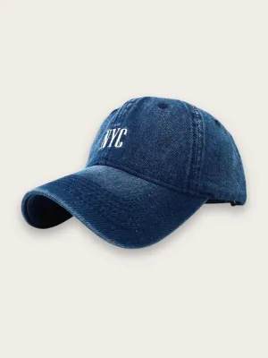 Women's Denim Cap with NYC Embroidery — view 8